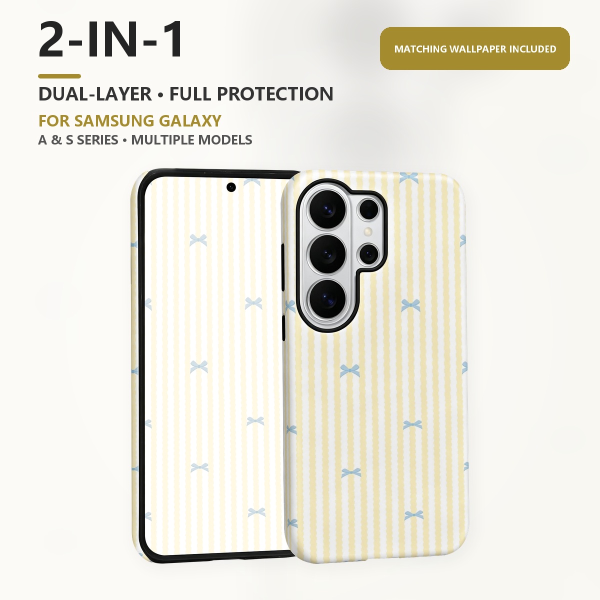 Blue Bow Yellow Stripes 2-in-1 - Samsung Galaxy S24 ulasan dan harga