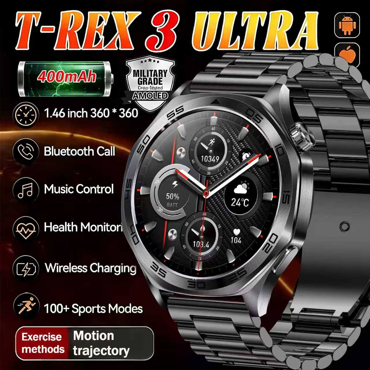 2026 Men Smart Watch 1.46inch  - Smartwatch Custom ulasan dan harga
